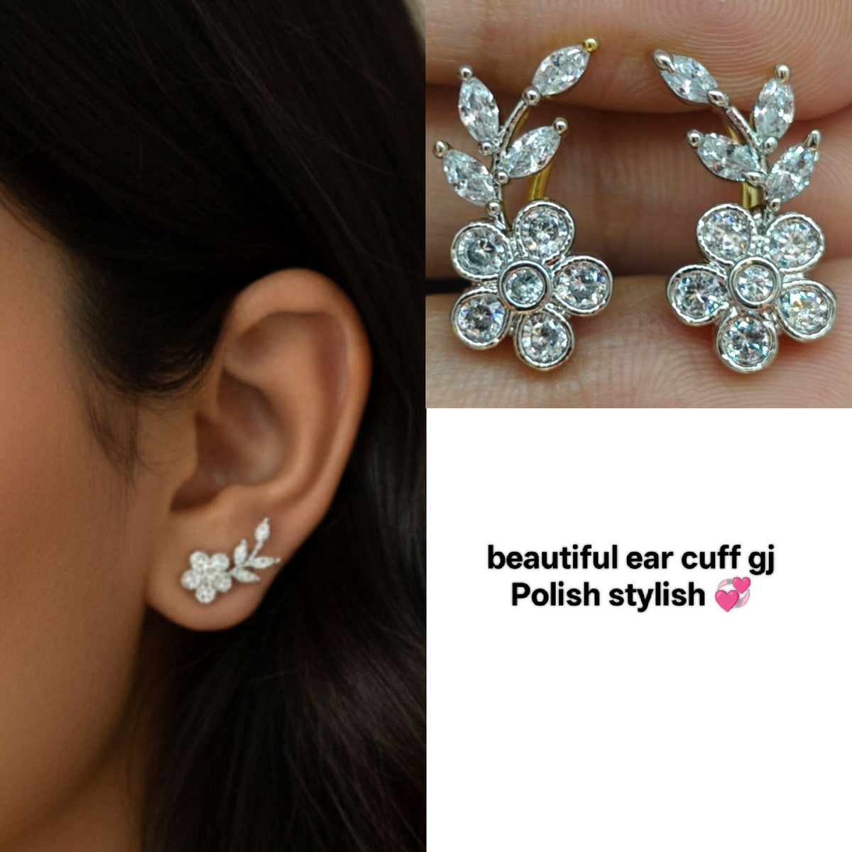 beautiful stone earcuff