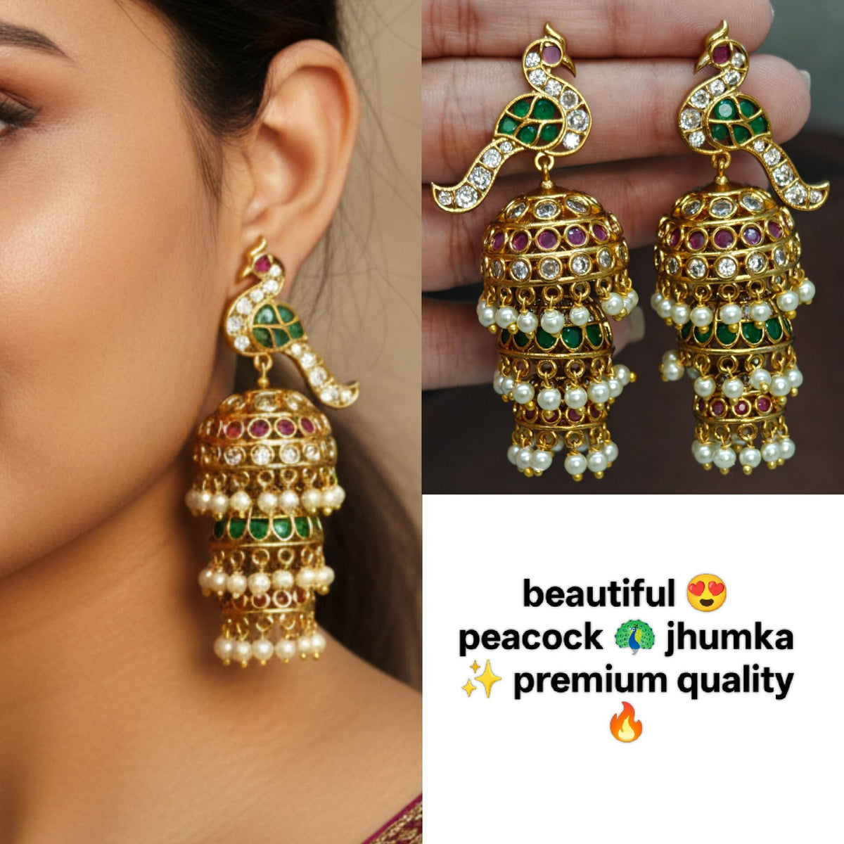 beautiful jhumka 🤩