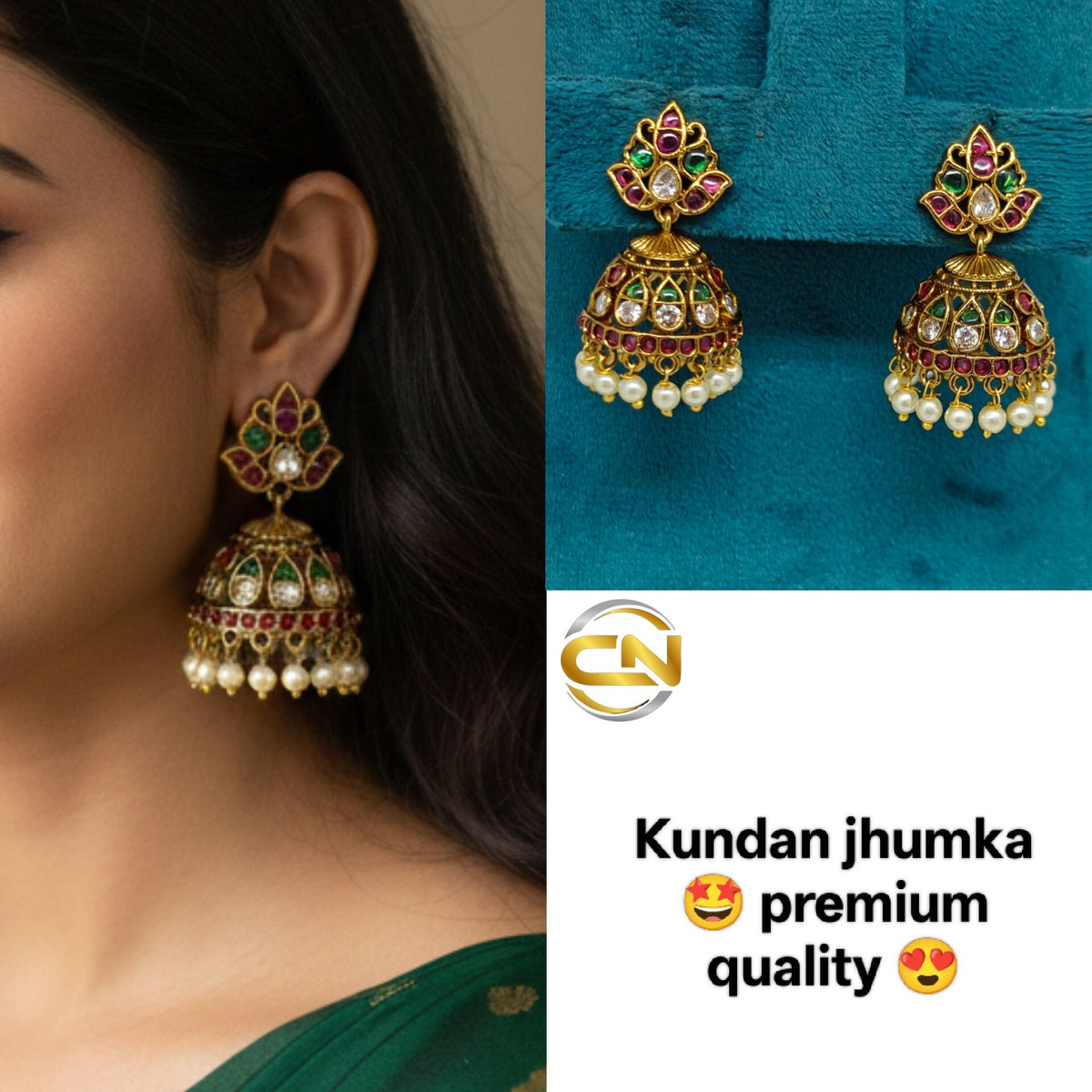 kundan jhumka 🤩
