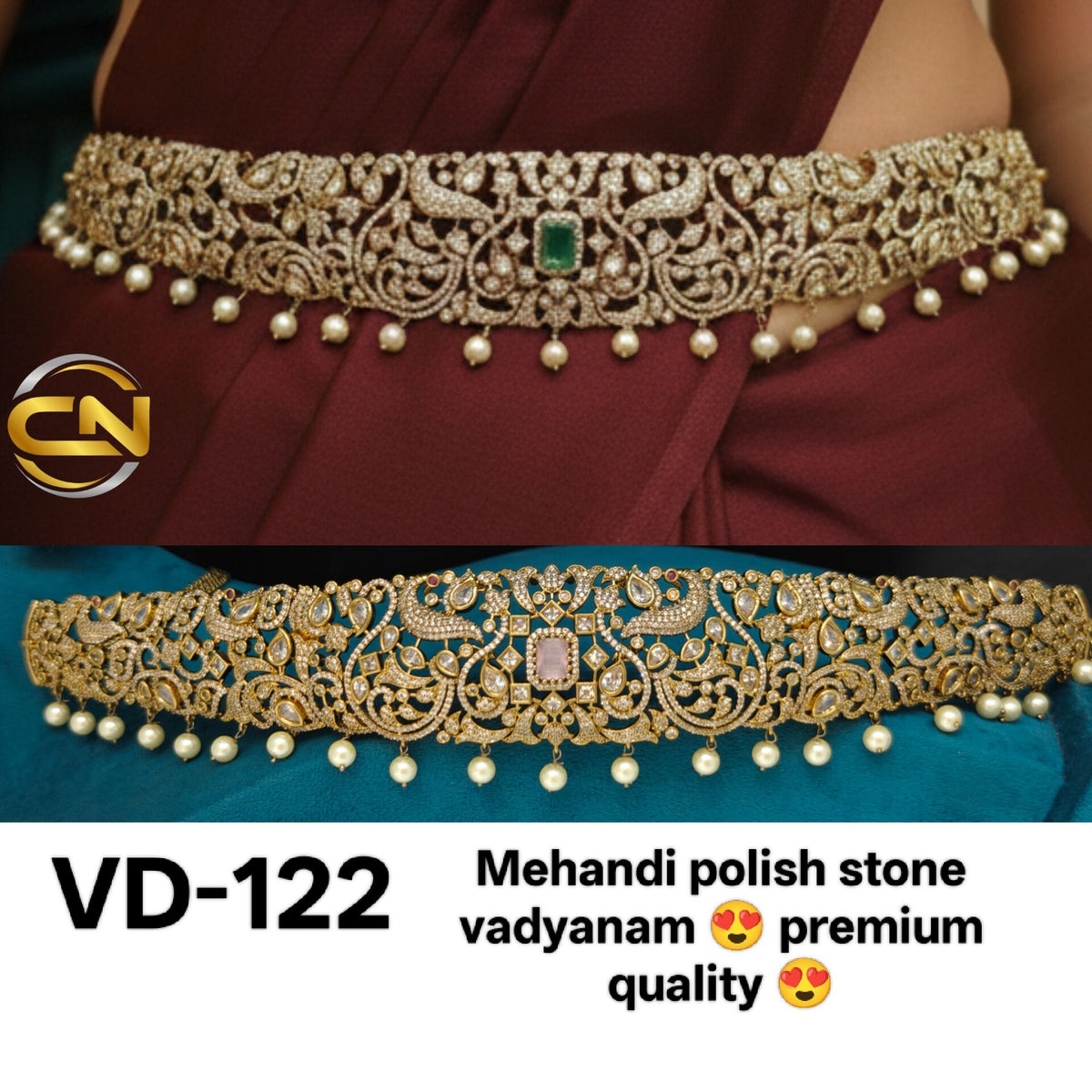 Mehandi polish stone vadyanam 😍