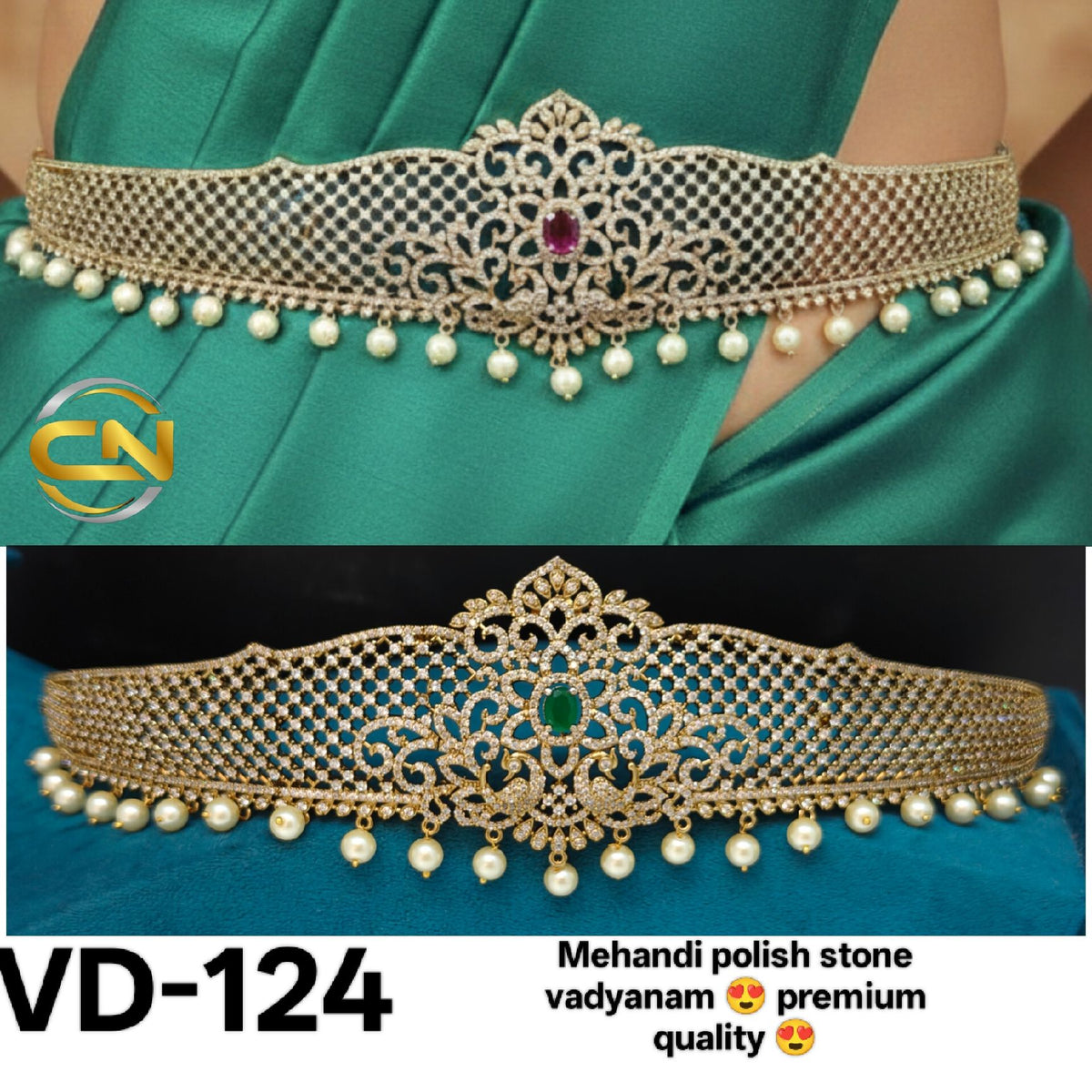 Mehandi polish stone vadyanam 😍