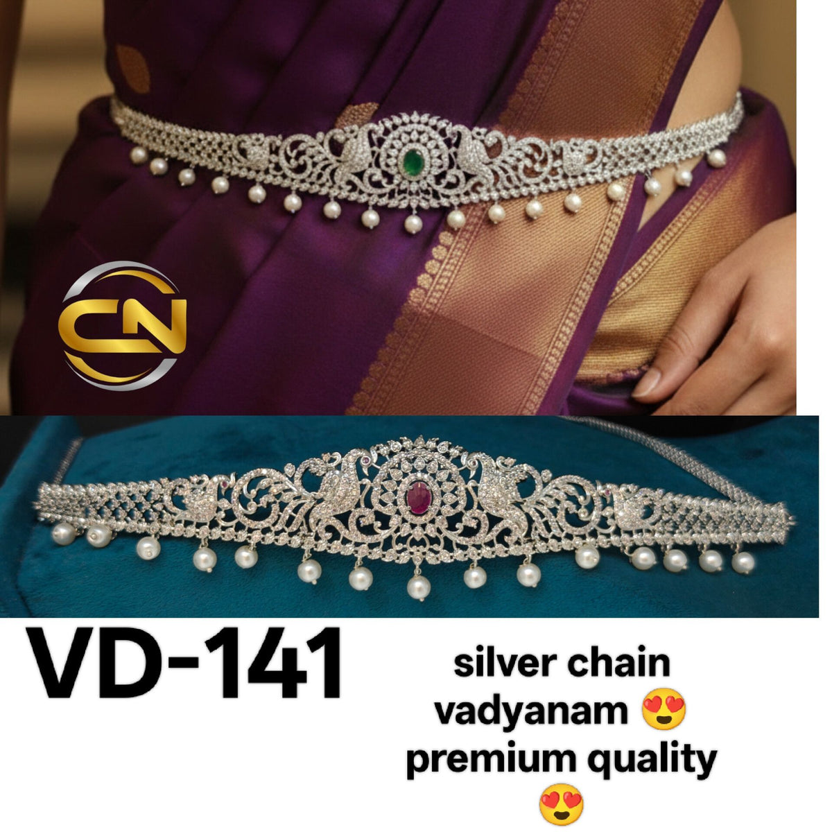 Silver chain vadhayanam 💕