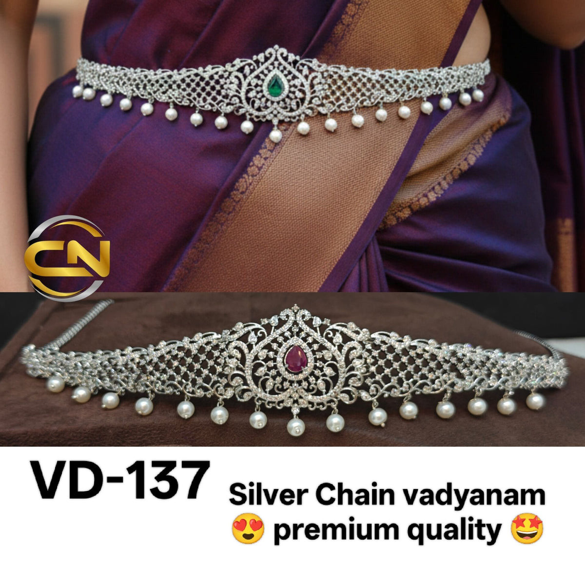 Silver chain vadhayanam 💕