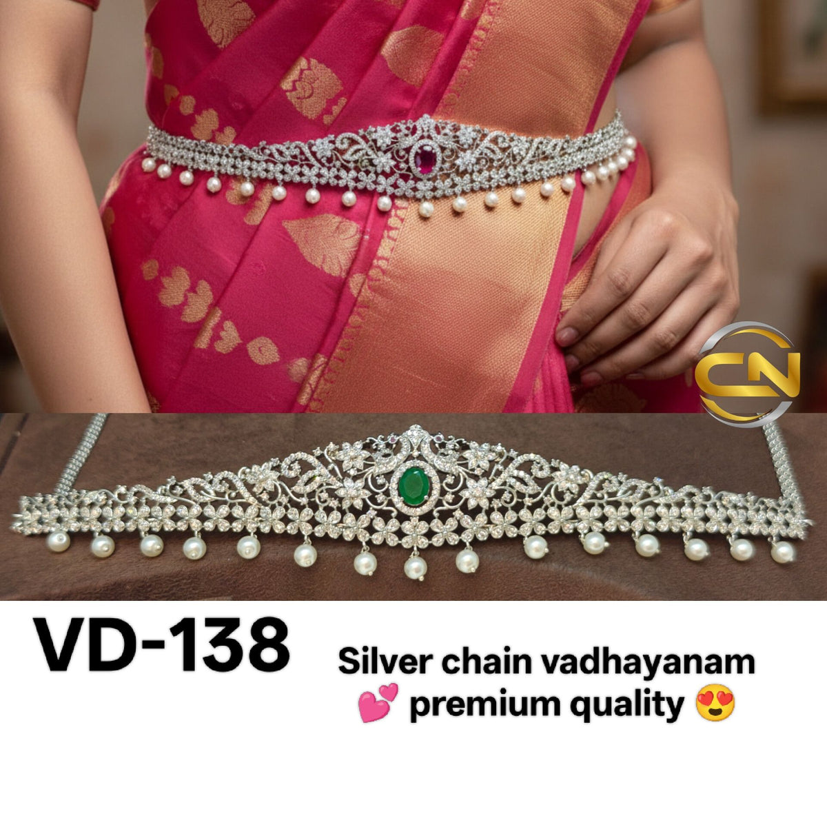 Silver chain vadhayanam 💕