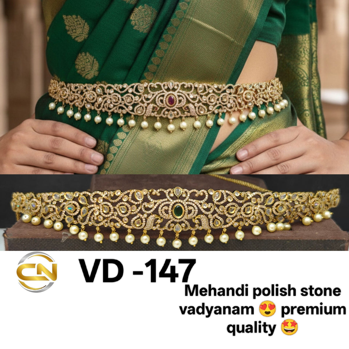 Mehandi polish stone vadyanam 😍