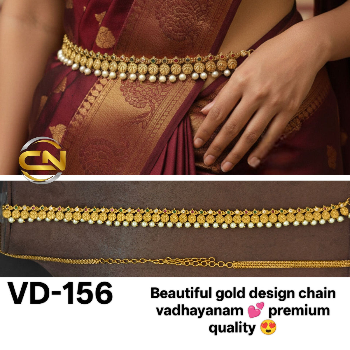 Gold design chain vadhayanam 💕