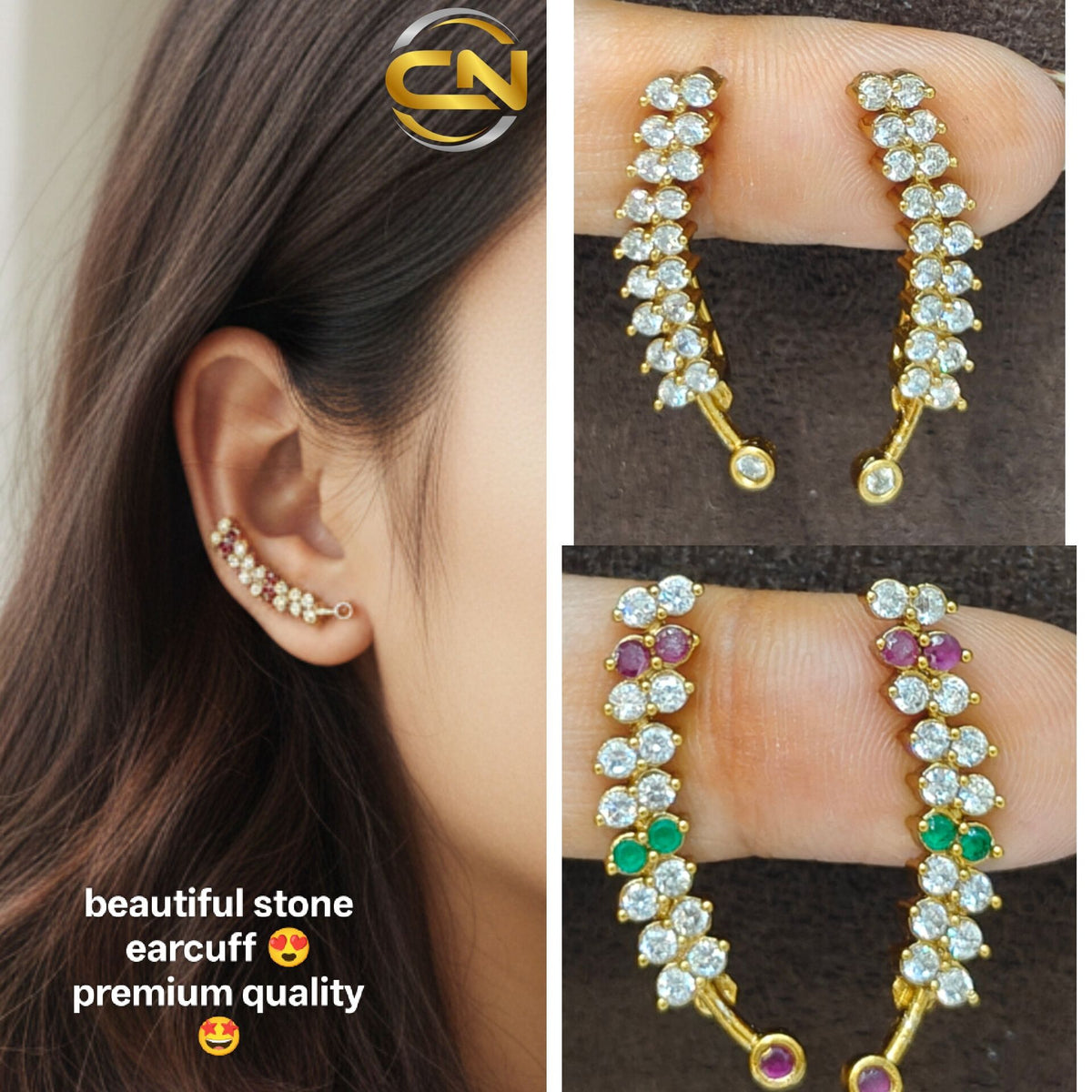 Stone earcuff 😍