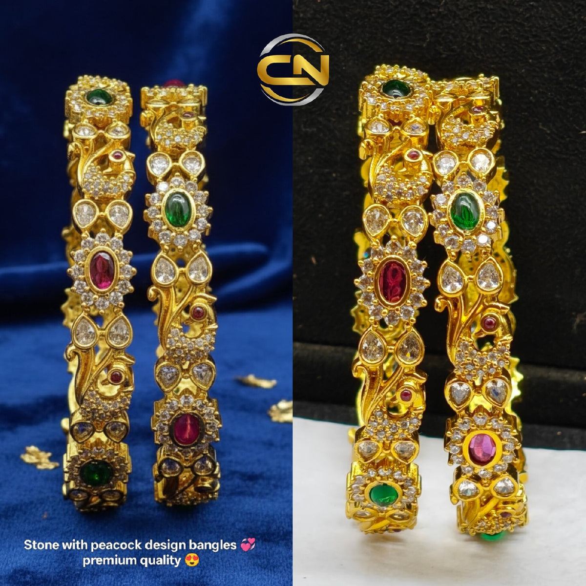 Peacock design bangles 💞