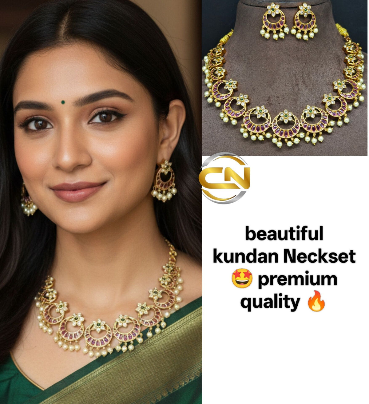 Kundan necklace 😍