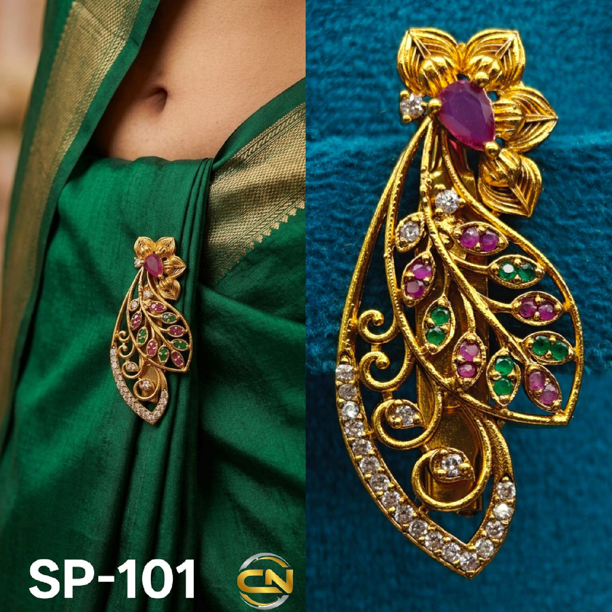 beautiful saree pin 🥰