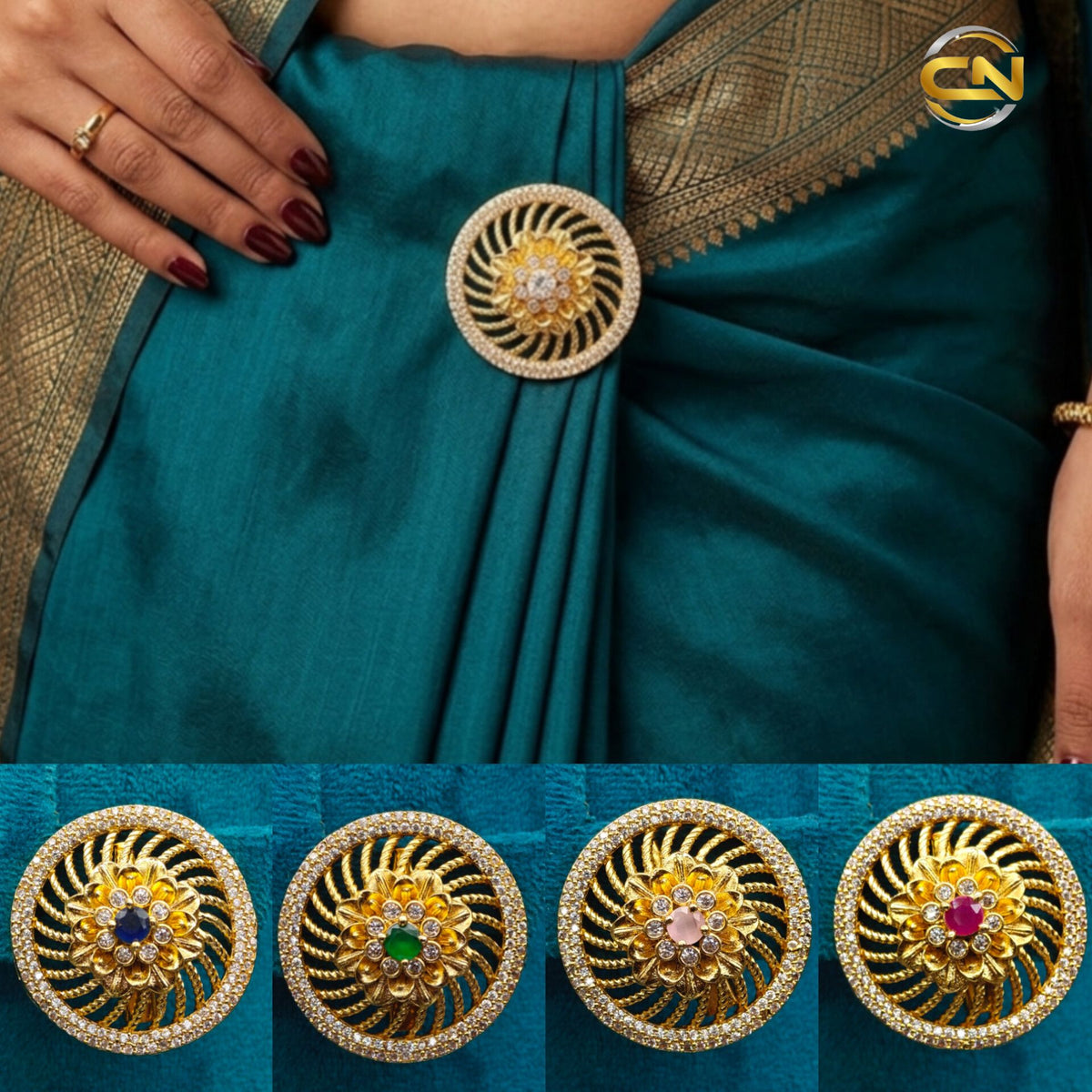 round saree pin 😍