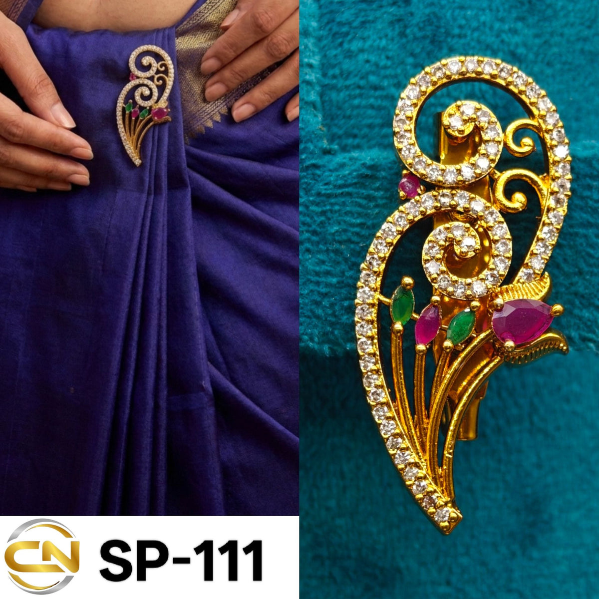 beautiful saree pin 🤗