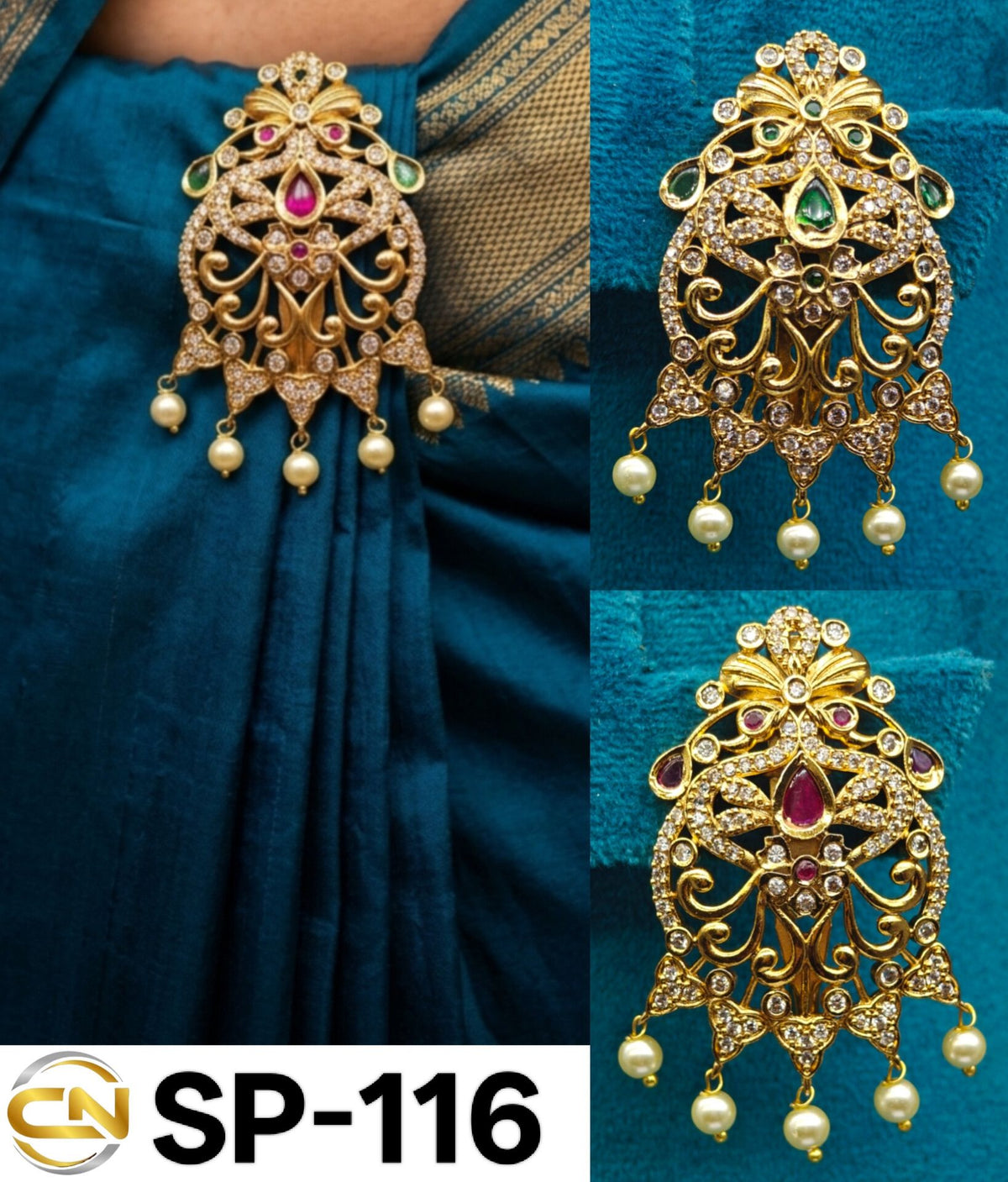 beautiful saree pin 😘