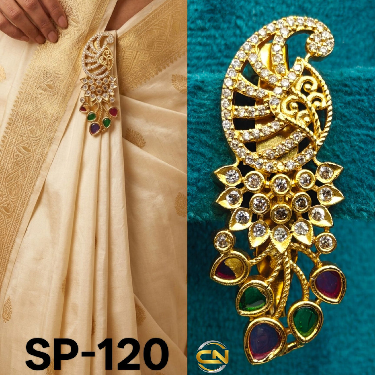 mango design saree pin 🩷