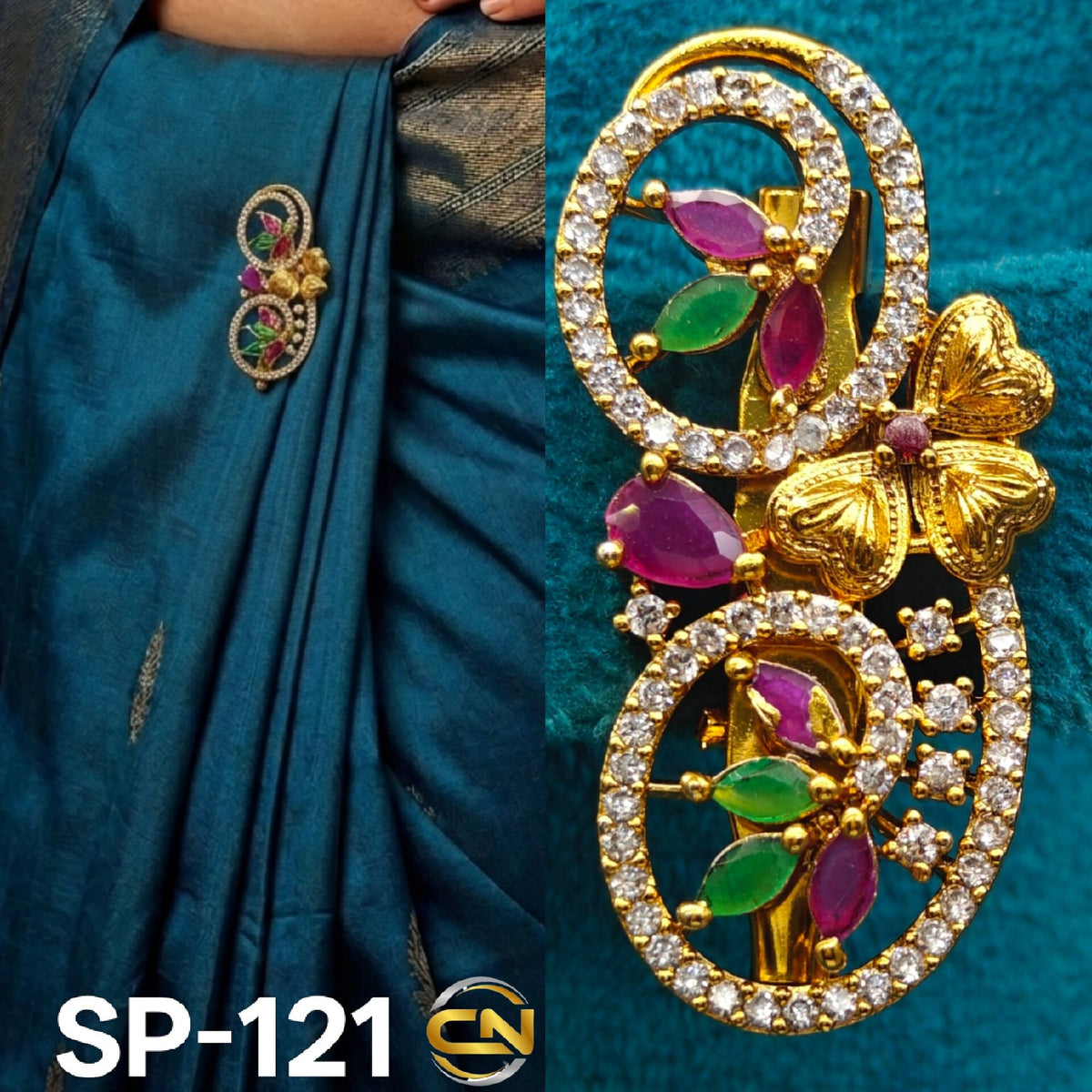 beautiful saree pin 💗
