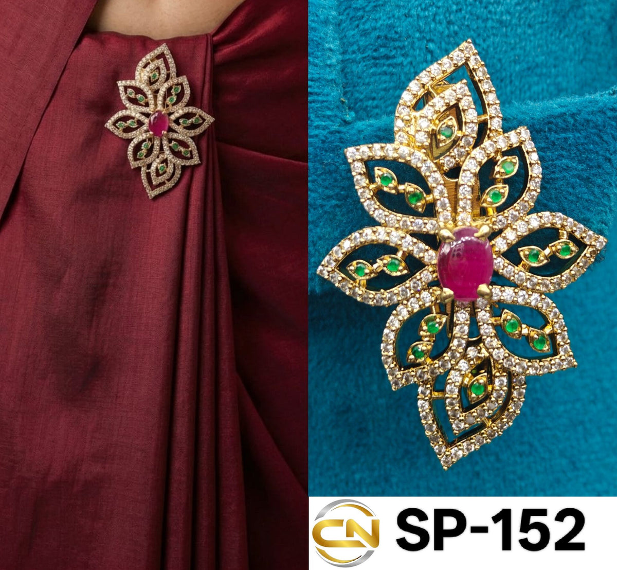 flower saree pin 🌺
