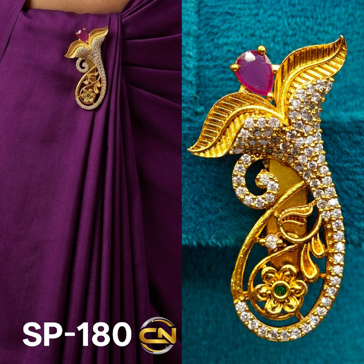 fancy saree pin 😘