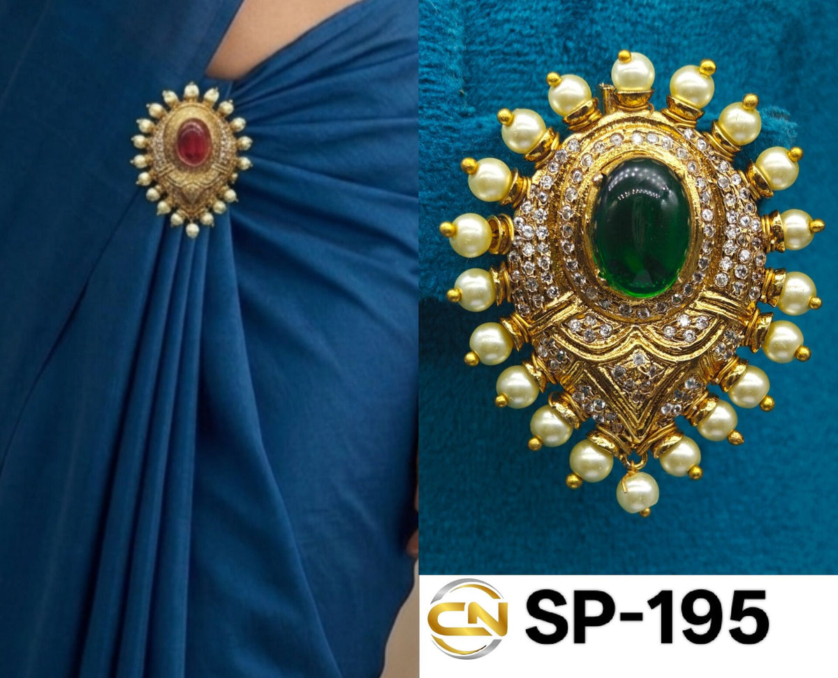stone saree pin 💖