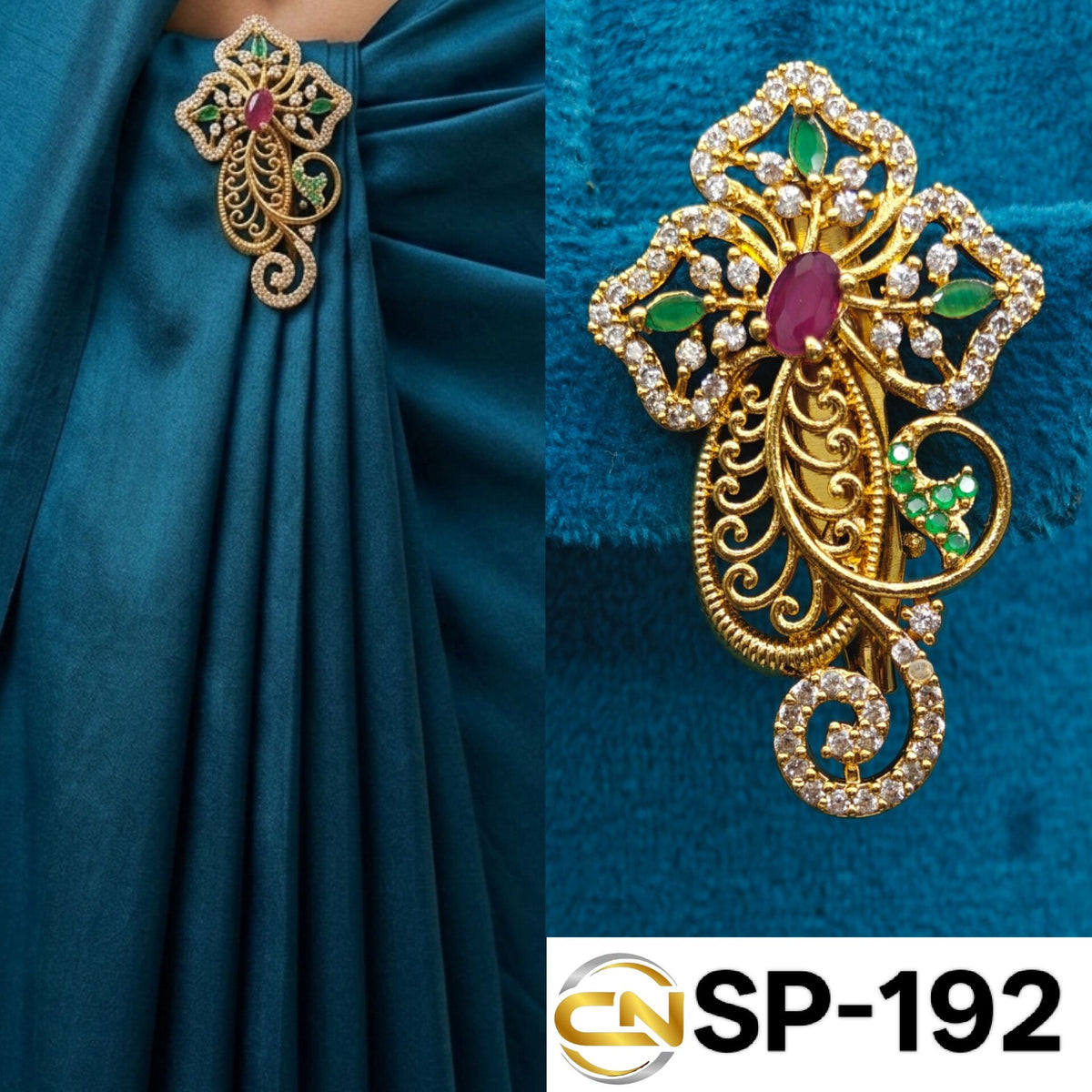 flower saree pin 💝