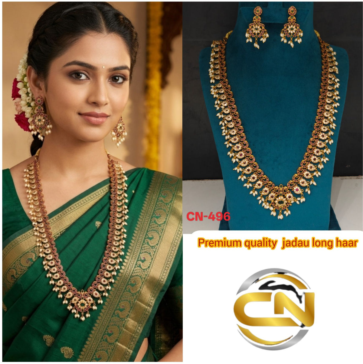 premium quality jadau long haar
