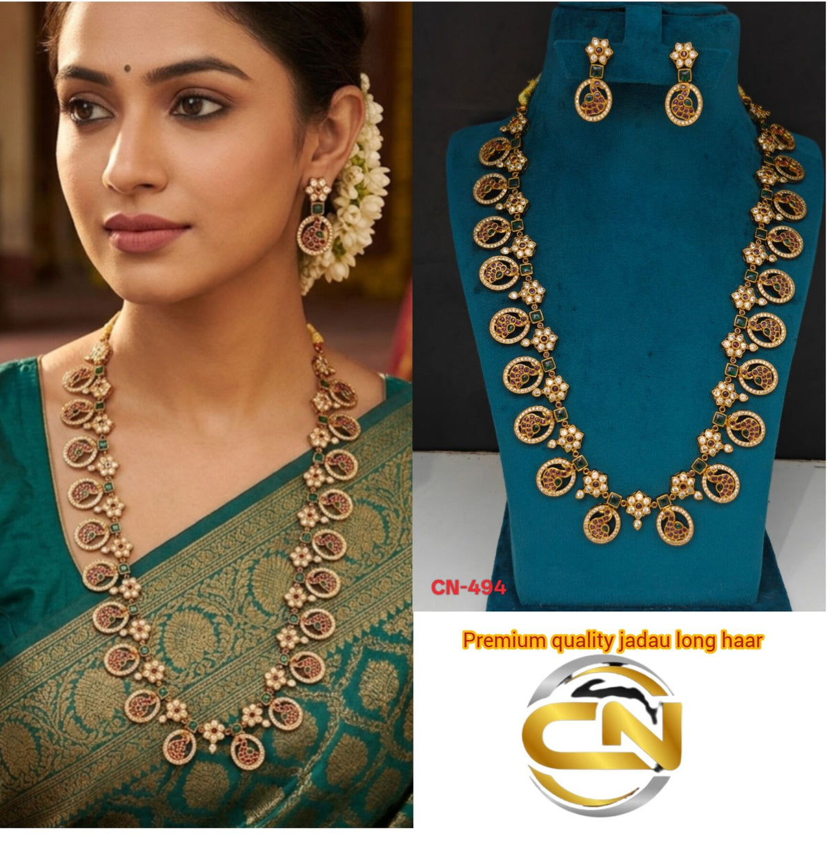 premium quality jadau long haar