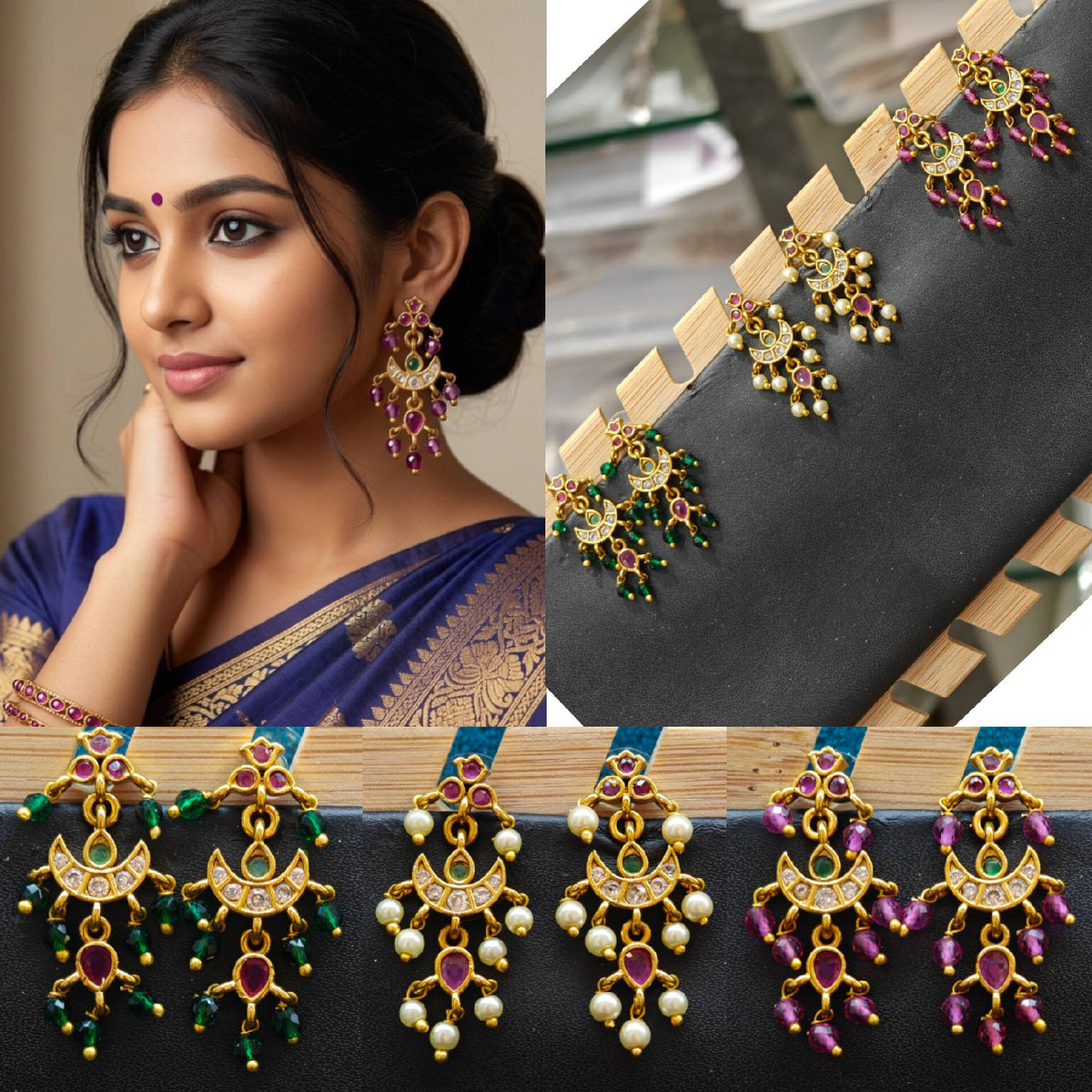 Guttapusal earrings 3 please combo only for 210 Book fast 💞