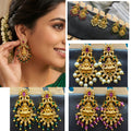 beautiful laxmi devi with peacock design earrings combo only for 207 book fast