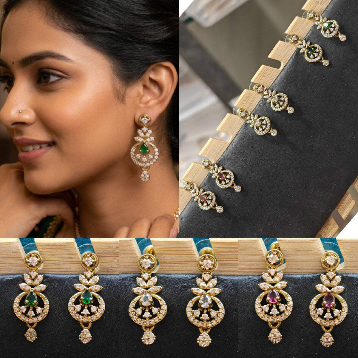 Beautiful mehandi Finishing Earrings combo offer only for 225 Book fast 😻