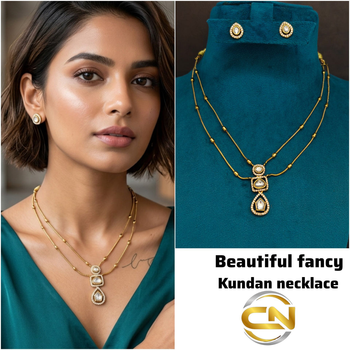 kundan necklace premium quality 🤩