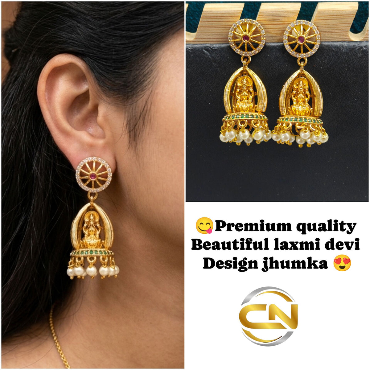 Laxmi devi design jhumka 💓