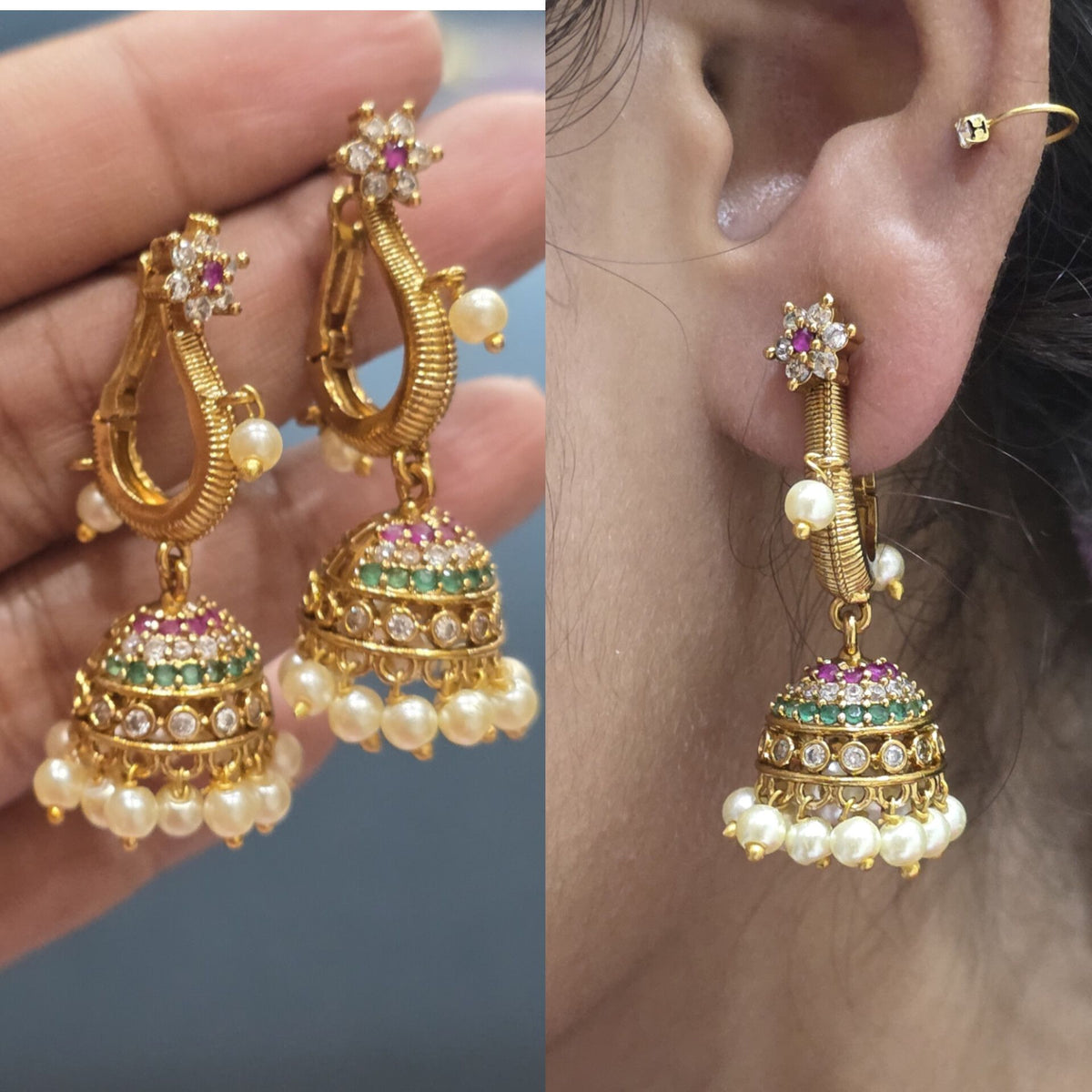 beautiful  jhumka