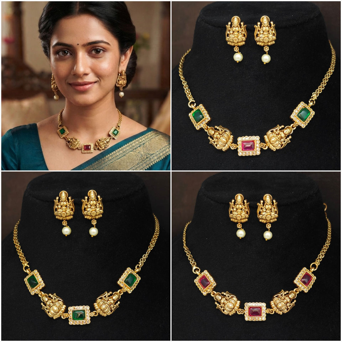 Laxmi devi design mini necklace 💞