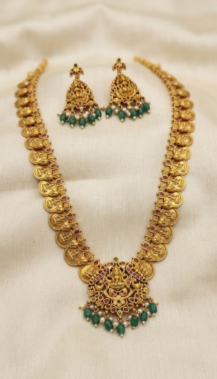 Laxmi devi design long haram 😍