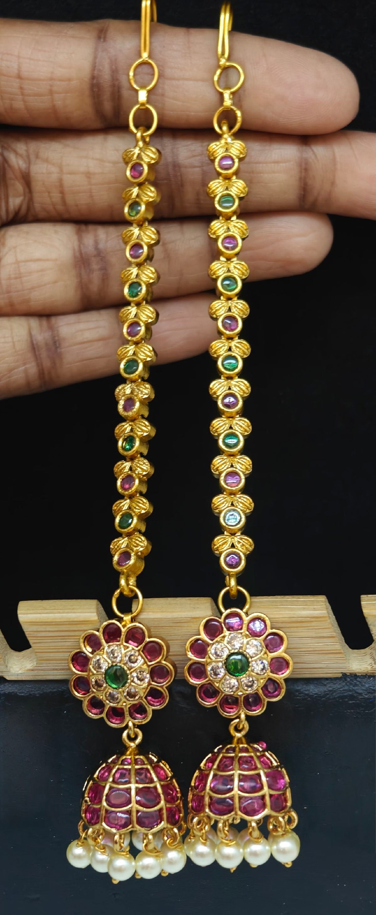 Jhumka with matil 🔥