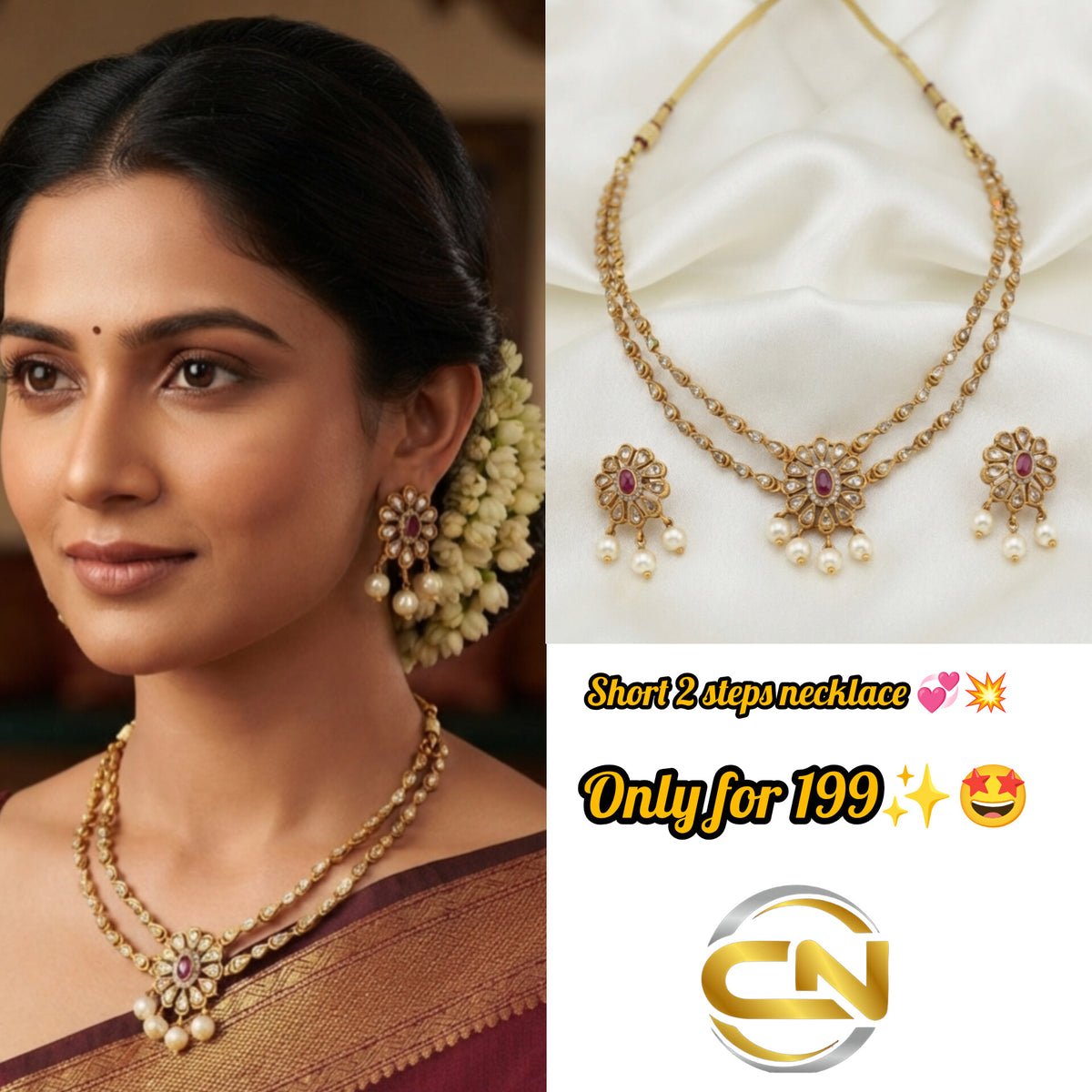 Short necklace jewellery