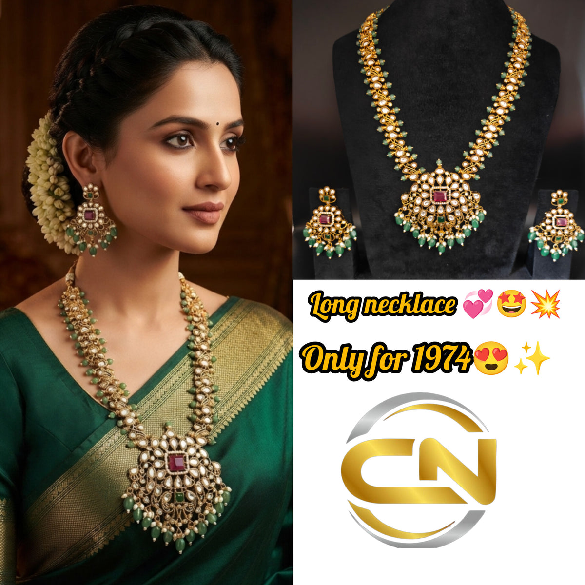 Long necklace jewellery