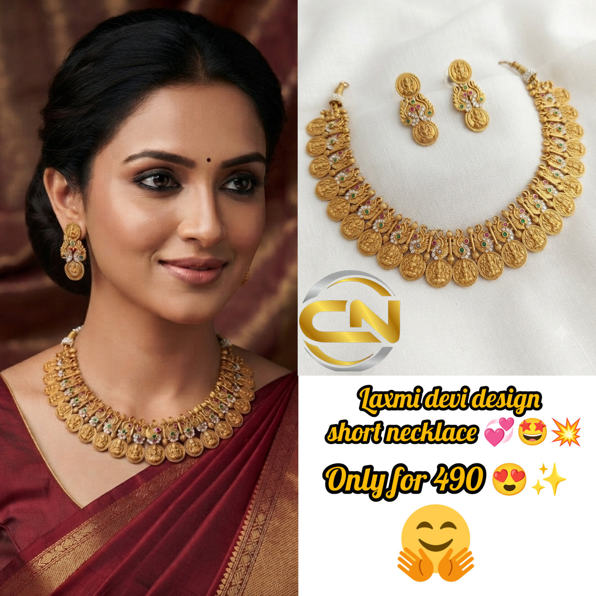 Short necklace jewellery